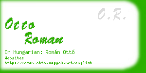 otto roman business card