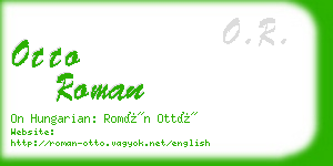 otto roman business card